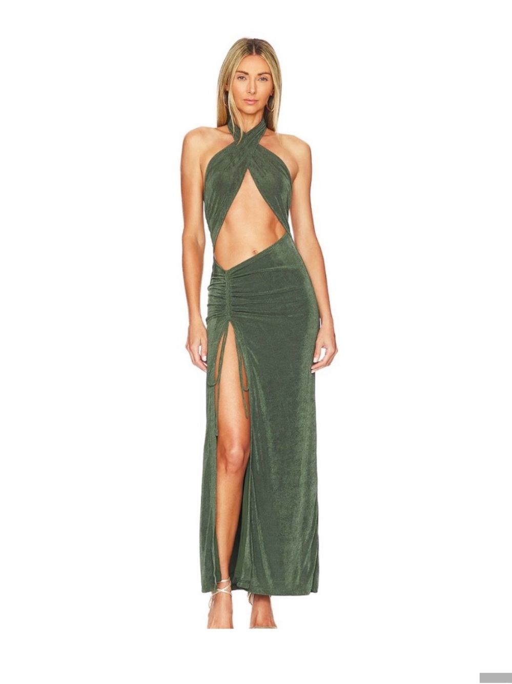 Superdown Adele halter maxi green